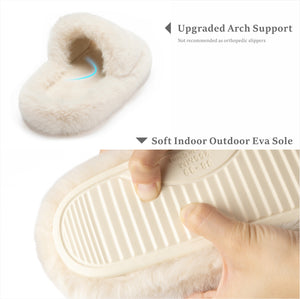 Chantomoo Fuzzy Comfy Memory Foam Slippers